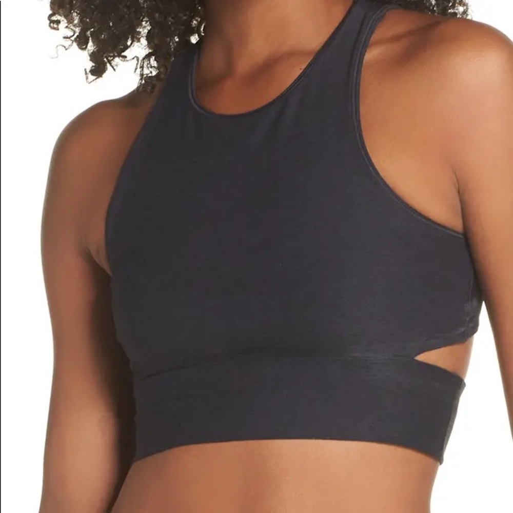 S Outdoor Voices Slashback Crop Charcoal